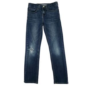 Levi Strauss Signature Boy's Size 10 Regular Ripped Jeans with Adjustable Waist